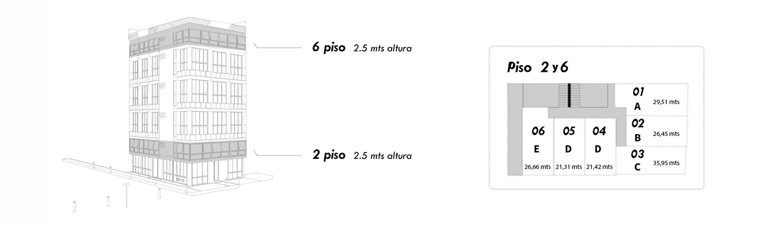Planta tipo — Altura sencilla KU27